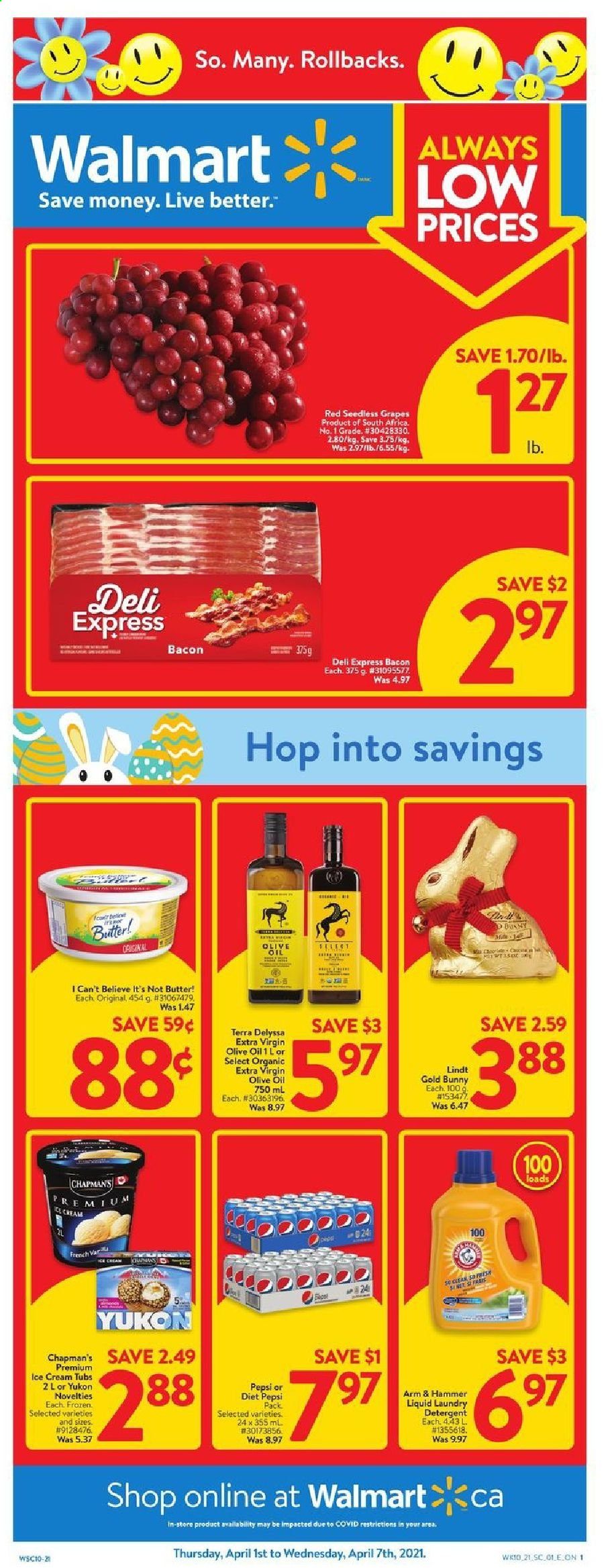 Walmart flyer - April 01, 2021 - April 07, 2021. Page 1