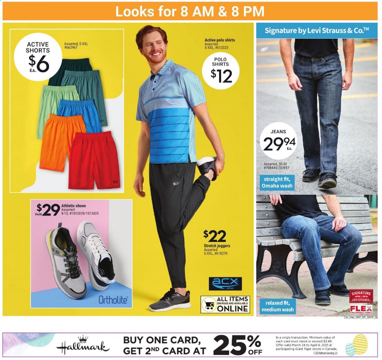 thumbnail - Giant Tiger Flyer - March 31, 2021 - April 06, 2021 - Sales products - joggers, shoes, athletic shoes, shirt, shorts. Page 11.