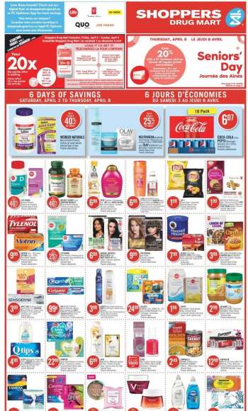 Shoppers Drug Mart Flyer - April 03, 2021 - April 08, 2021.