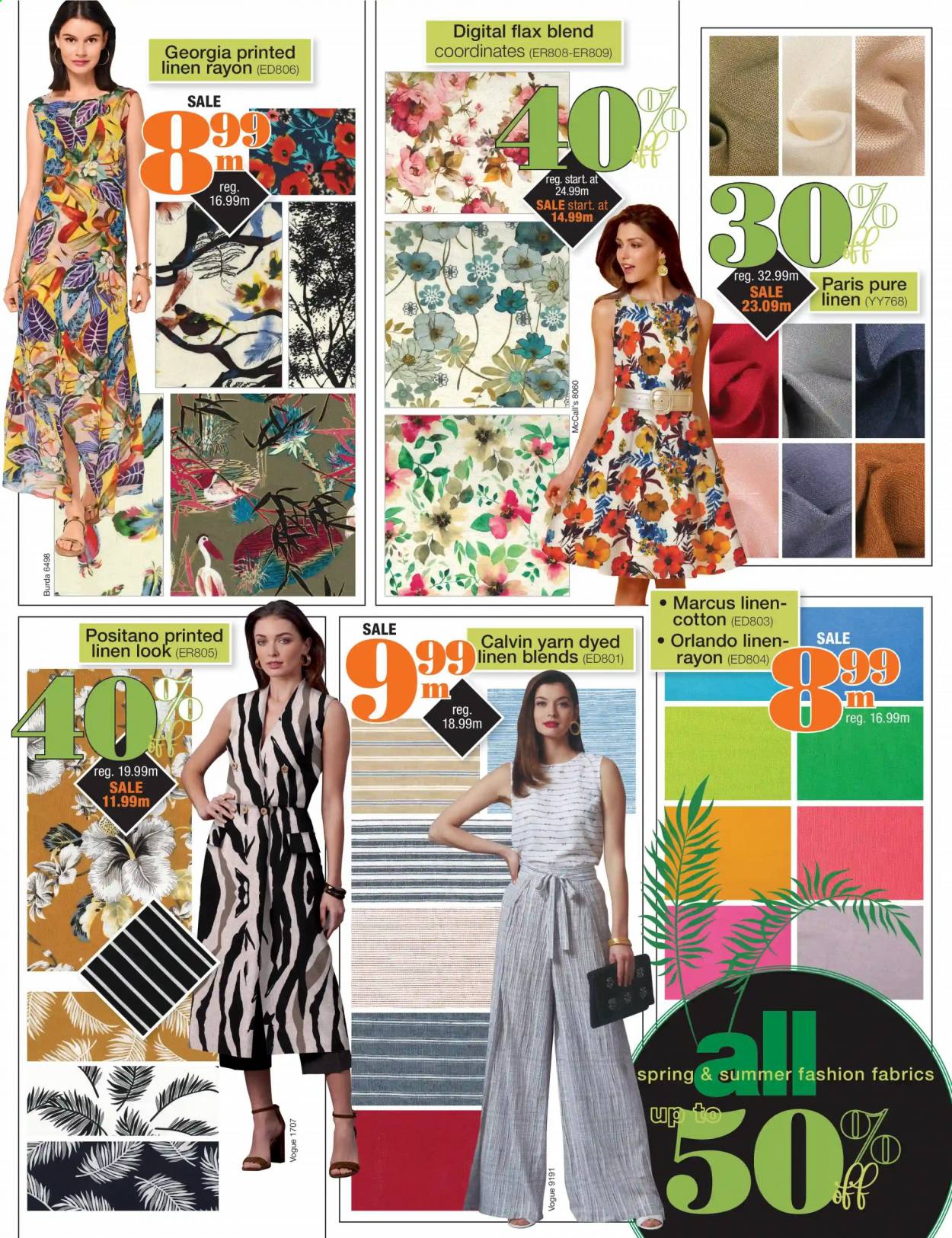 thumbnail - Fabricville Flyer - April 05, 2021 - May 02, 2021 - Sales products - linens. Page 3.