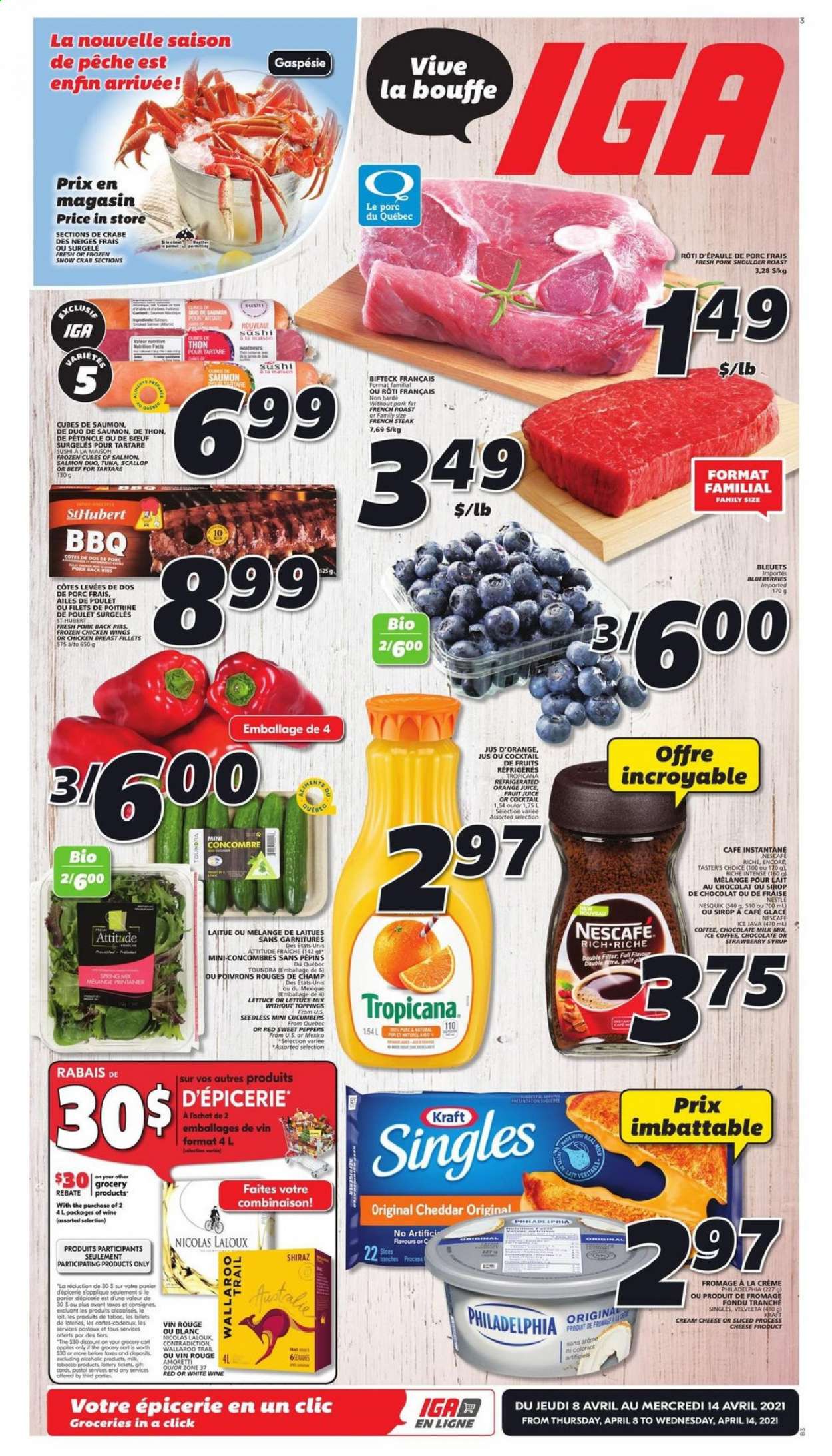 IGA flyer - April 08, 2021 - April 14, 2021. Page 1
