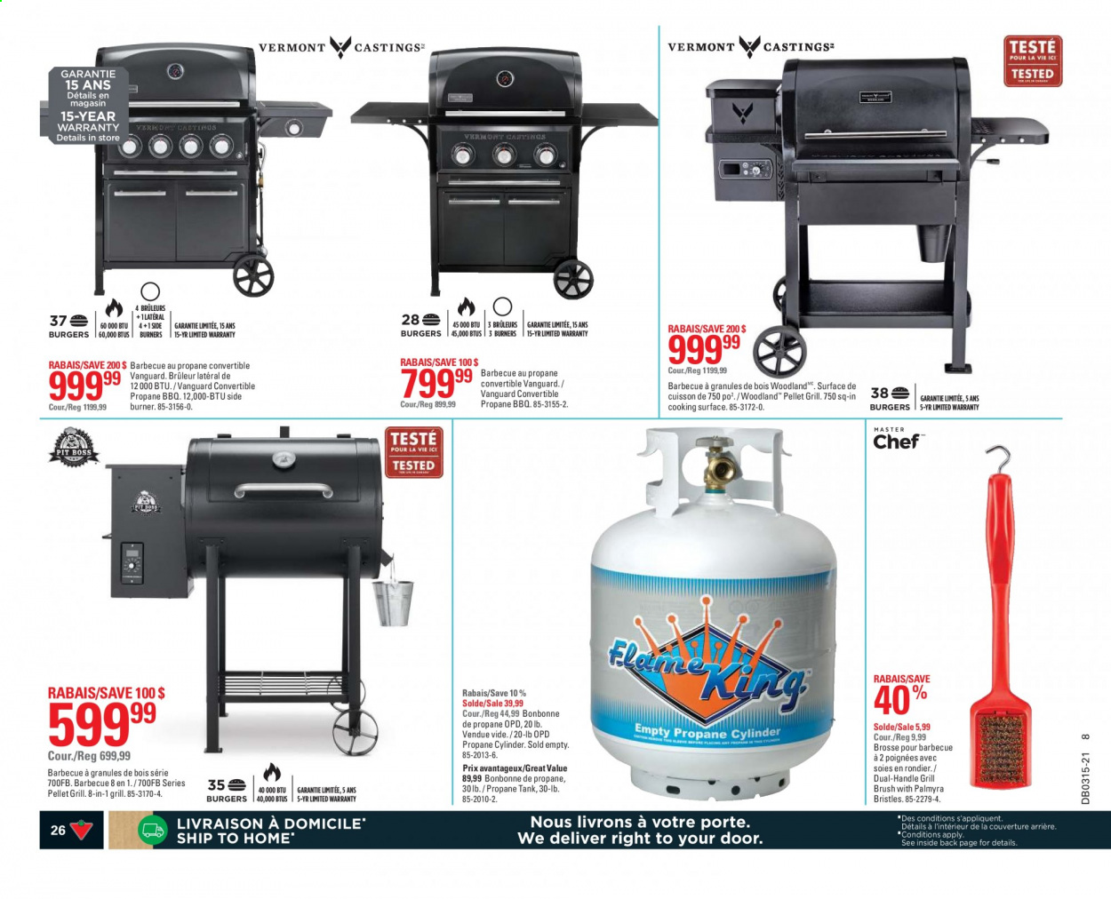 thumbnail - Circulaire Canadian Tire - 08 Avril 2021 - 14 Avril 2021 - Produits soldés - brosse, grill, barbecue. Page 26.