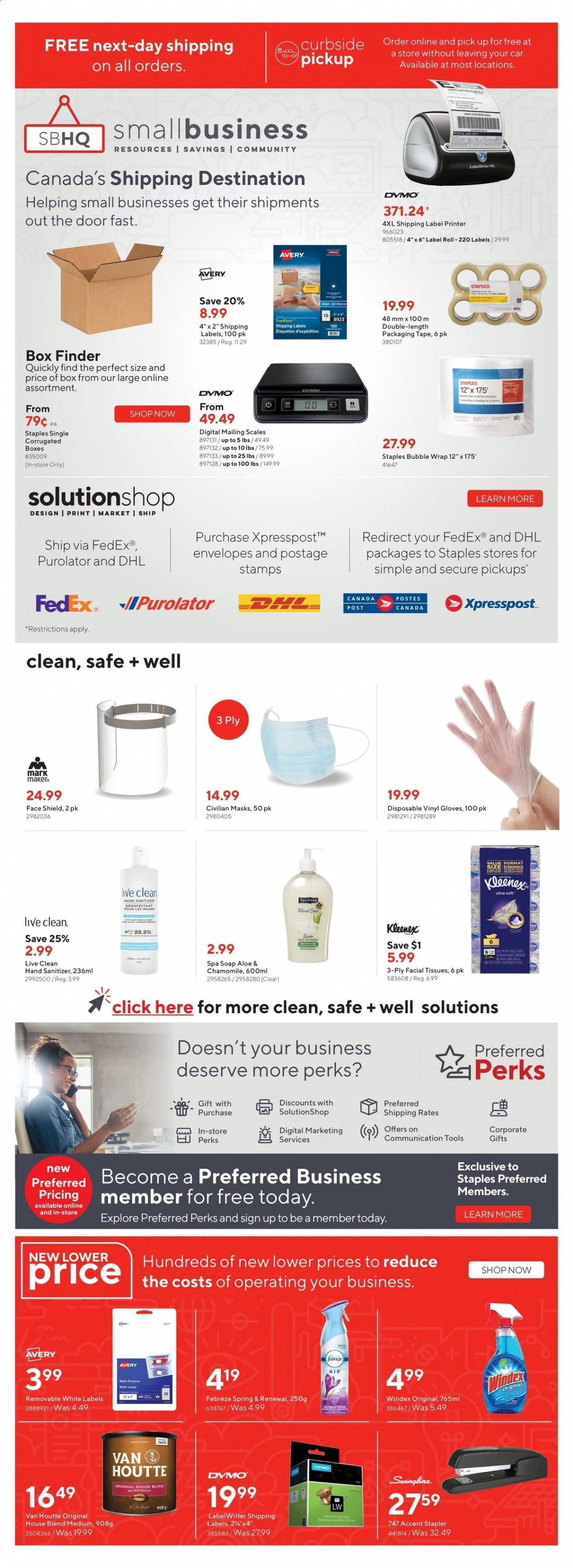 thumbnail - Bureau en Gros Flyer - April 07, 2021 - April 13, 2021 - Sales products - gloves, stapler, envelope, bubble wrap, printer, hand sanitizer. Page 2.