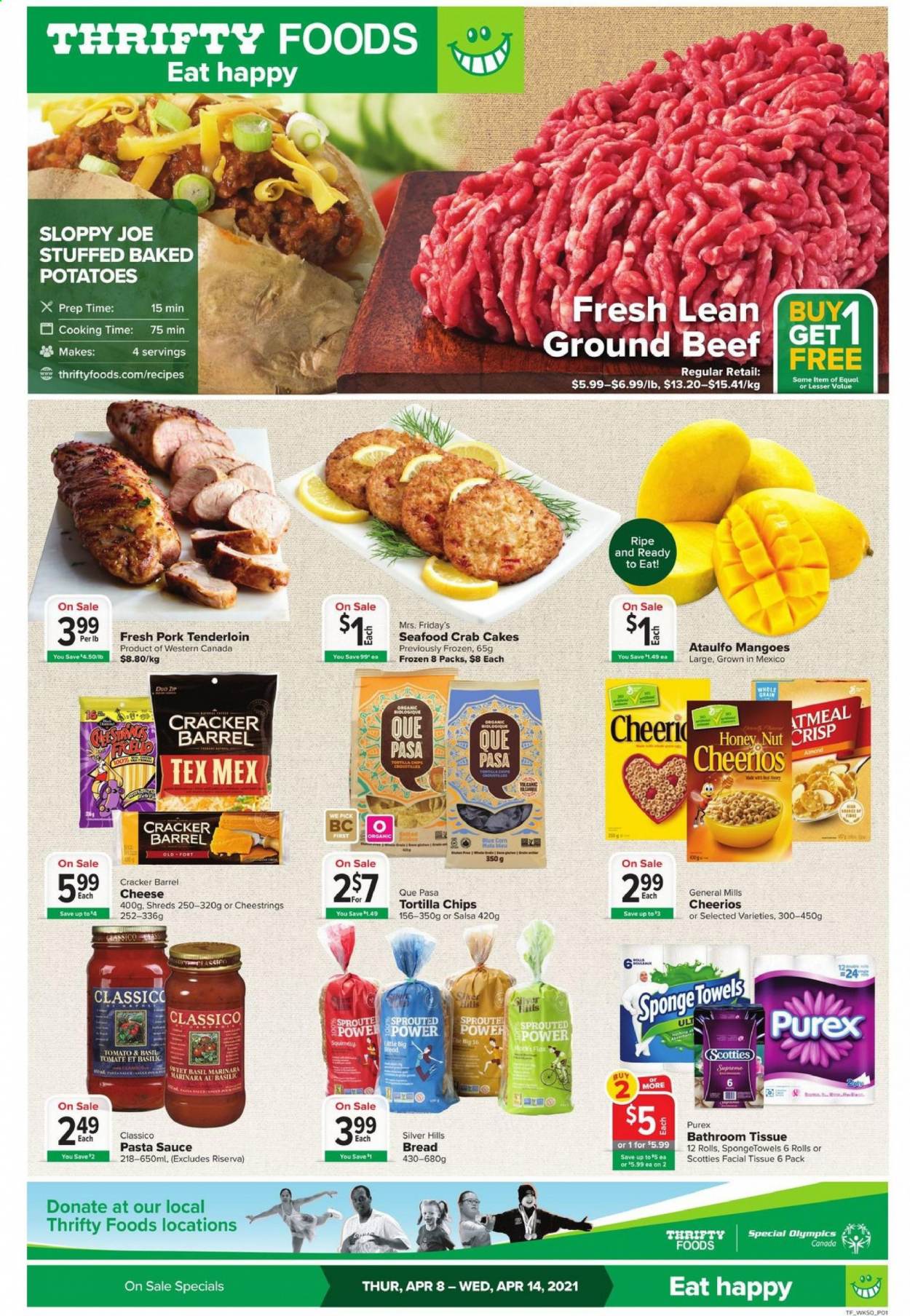 thumbnail - Circulaire Thrifty Foods - 08 Avril 2021 - 14 Avril 2021 - Produits soldés - chips, tortilla chips. Page 1.