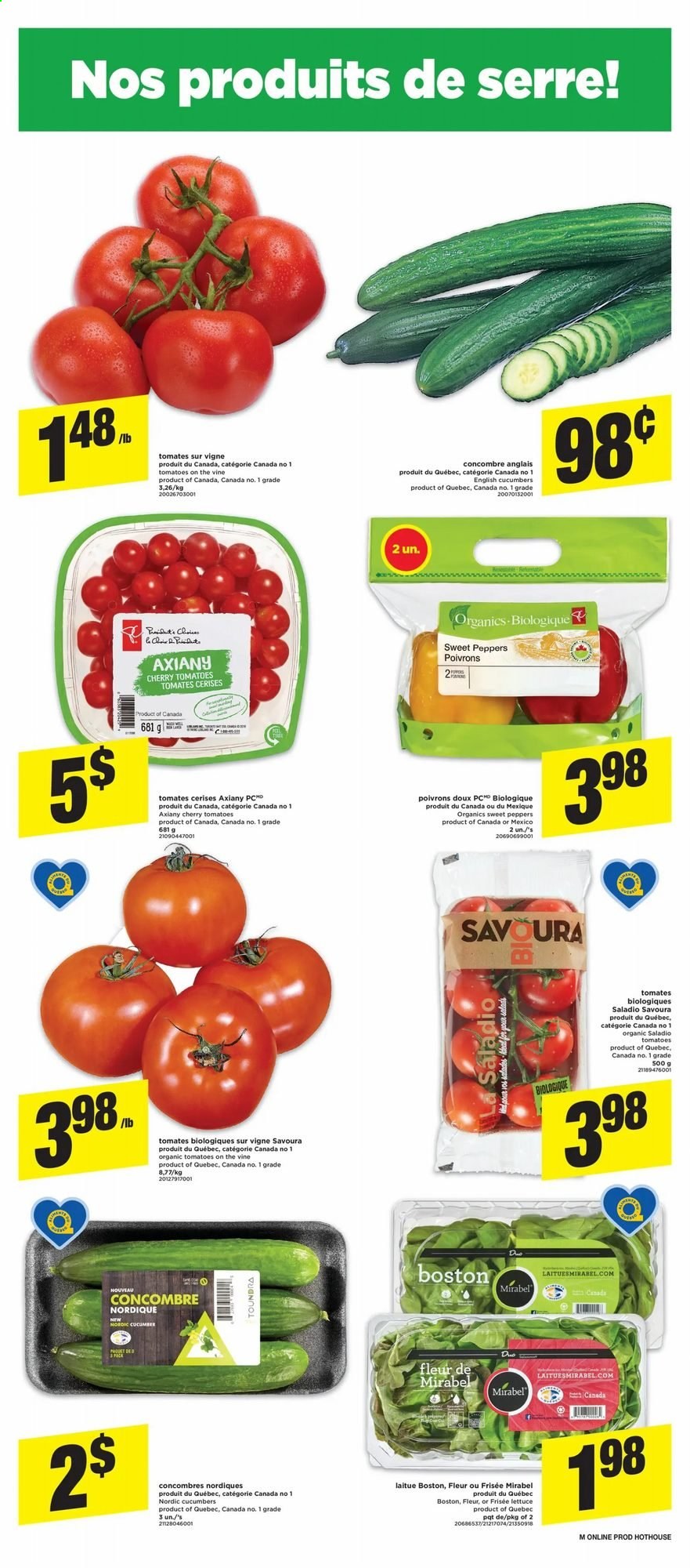 thumbnail - Maxi Flyer - April 08, 2021 - April 14, 2021 - Sales products - sweet peppers, tomatoes, lettuce, peppers, cherries. Page 4.