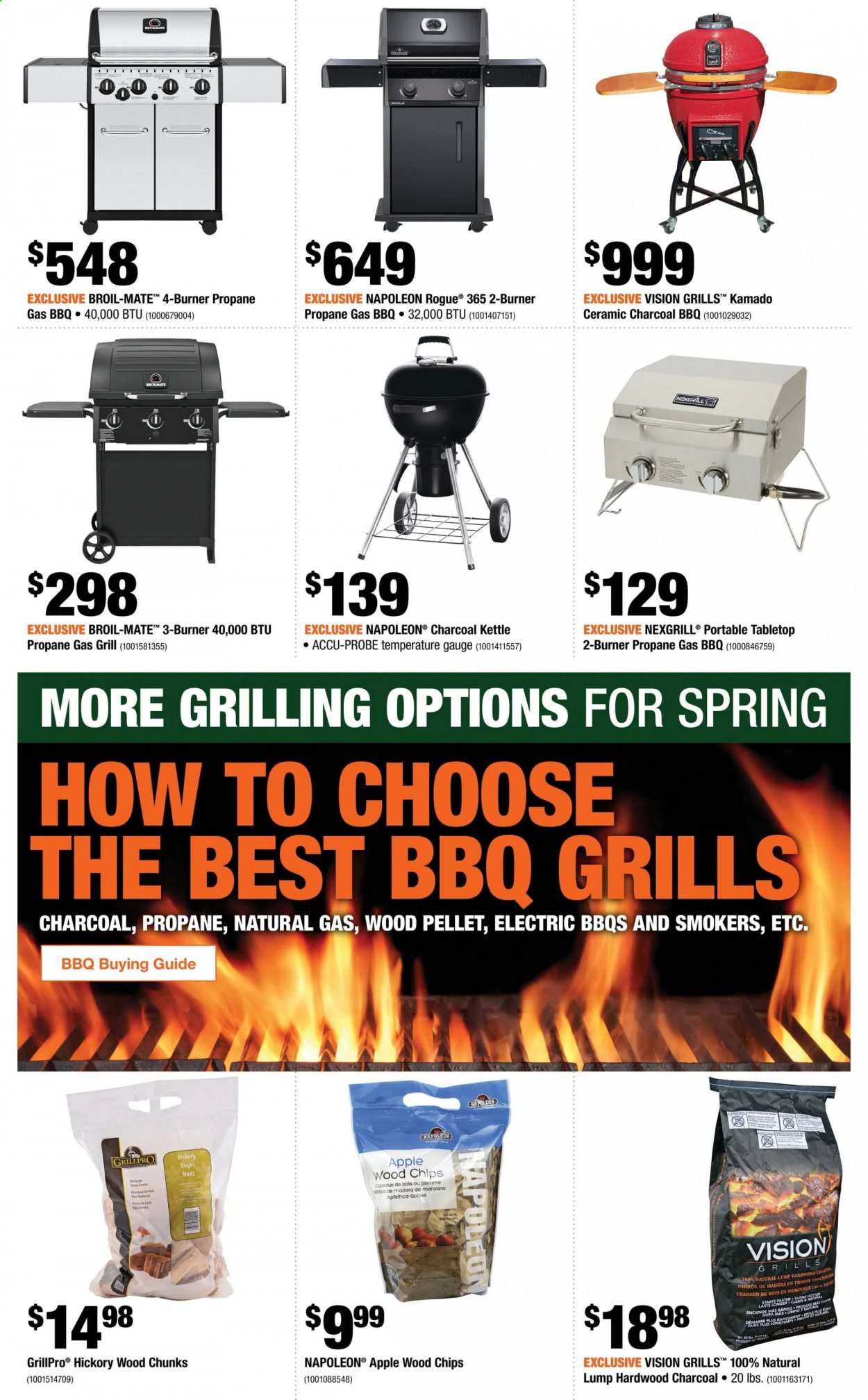 thumbnail - The Home Depot Flyer - April 08, 2021 - April 14, 2021 - Sales products - gas grill, grill. Page 10.