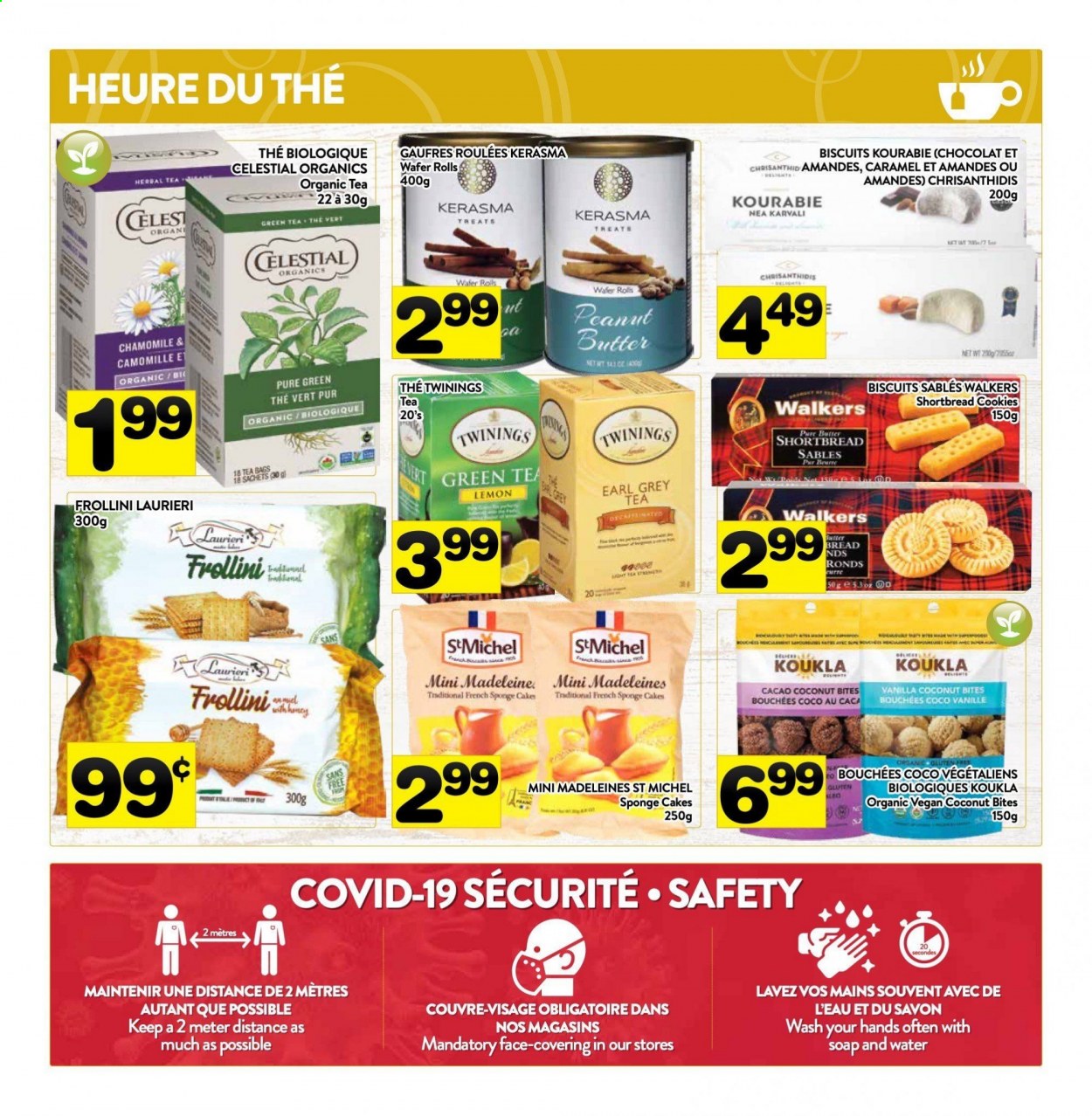 thumbnail - PA Supermarché Flyer - April 12, 2021 - April 18, 2021 - Sales products - bread, cake, coconut, cookies, wafers, biscuit, caramel, peanut butter, green tea, herbal tea, tea bags, Twinings. Page 4.