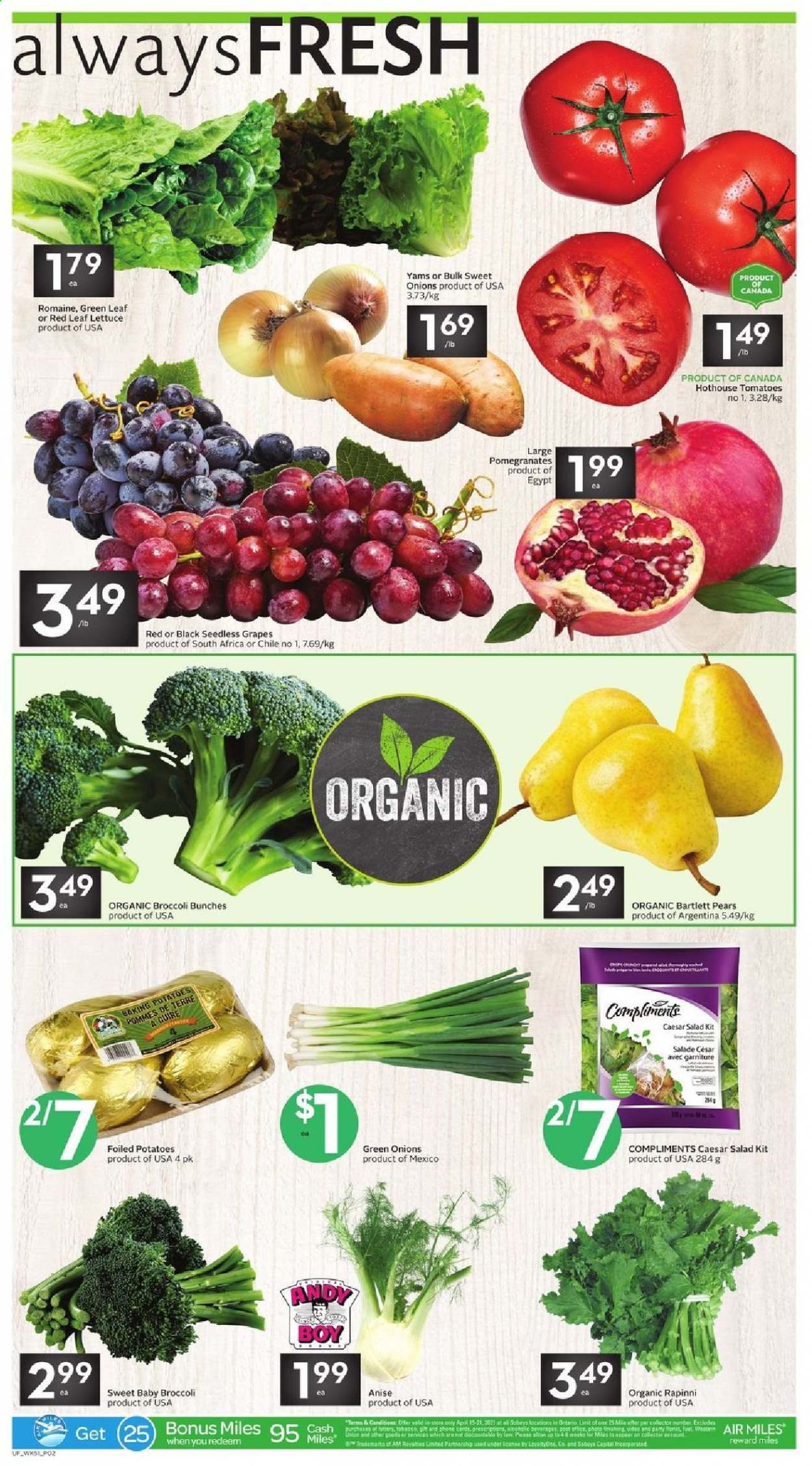 Sobeys Urban Fresh flyer - April 15, 2021 - April 21, 2021. Page 2