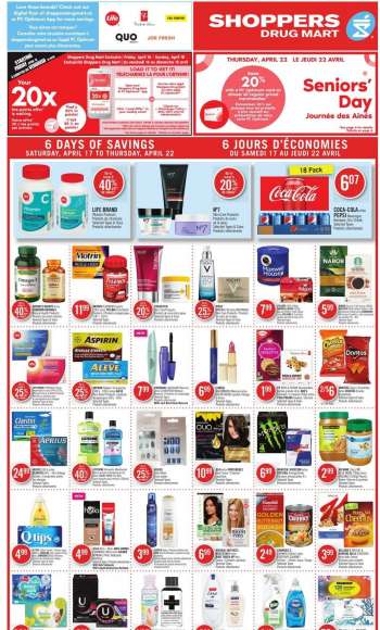 Shoppers Drug Mart Flyer - April 17, 2021 - April 22, 2021.