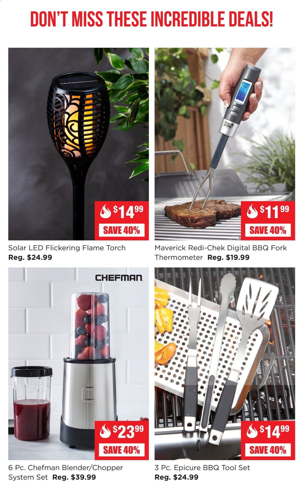 thumbnail - Kitchen Stuff Plus Flyer - April 19, 2021 - April 25, 2021 - Sales products - thermometer, fork, handy chopper, Chefman. Page 2.