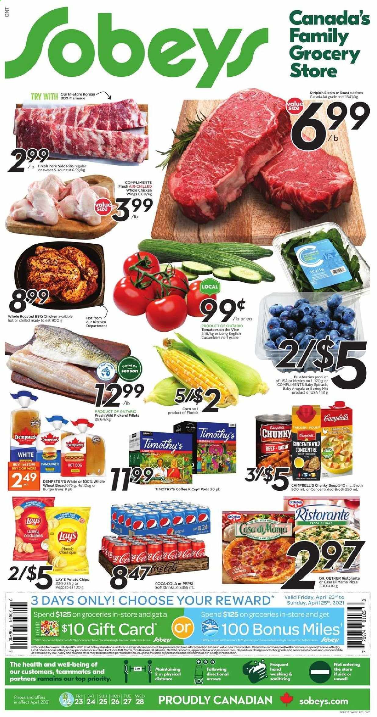 Sobeys flyer - April 22, 2021 - April 28, 2021. Page 1