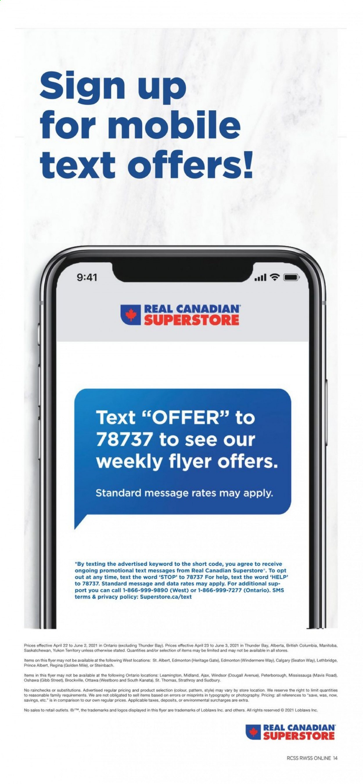 Real Canadian Superstore flyer - April 22, 2021 - June 02, 2021. Page 14