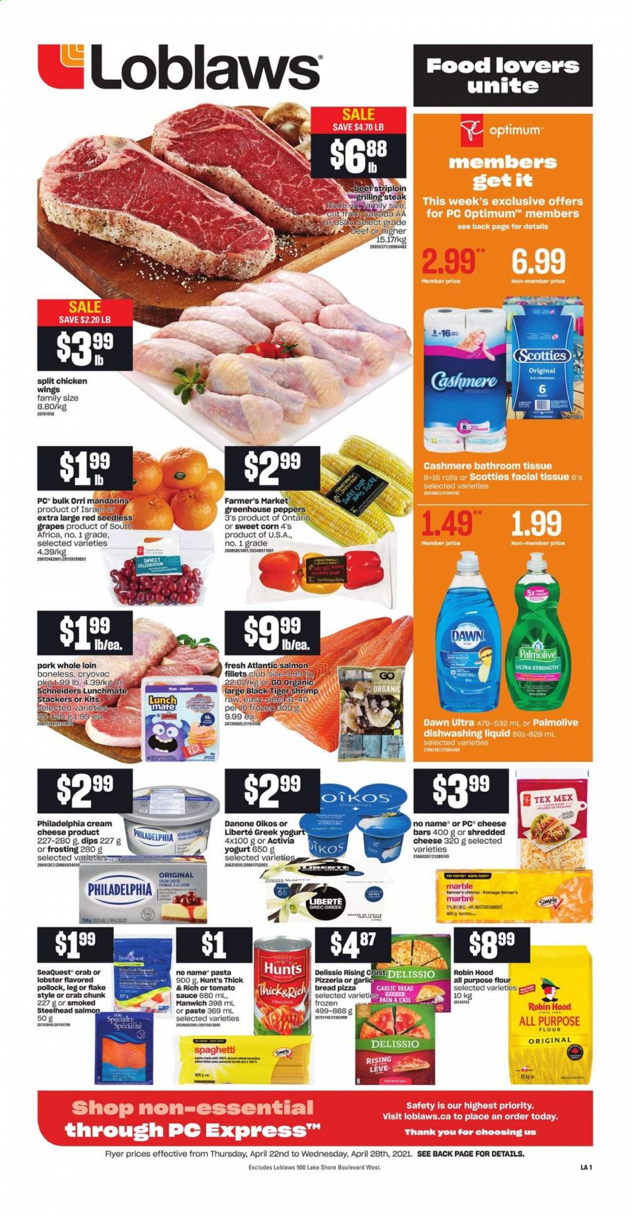 Loblaws flyer - April 22, 2021 - April 28, 2021. Page 1