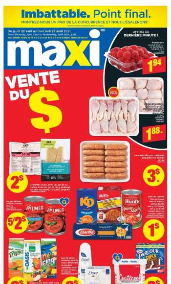 Circulaire Maxi - 22 Avril 2021 - 28 Avril 2021.