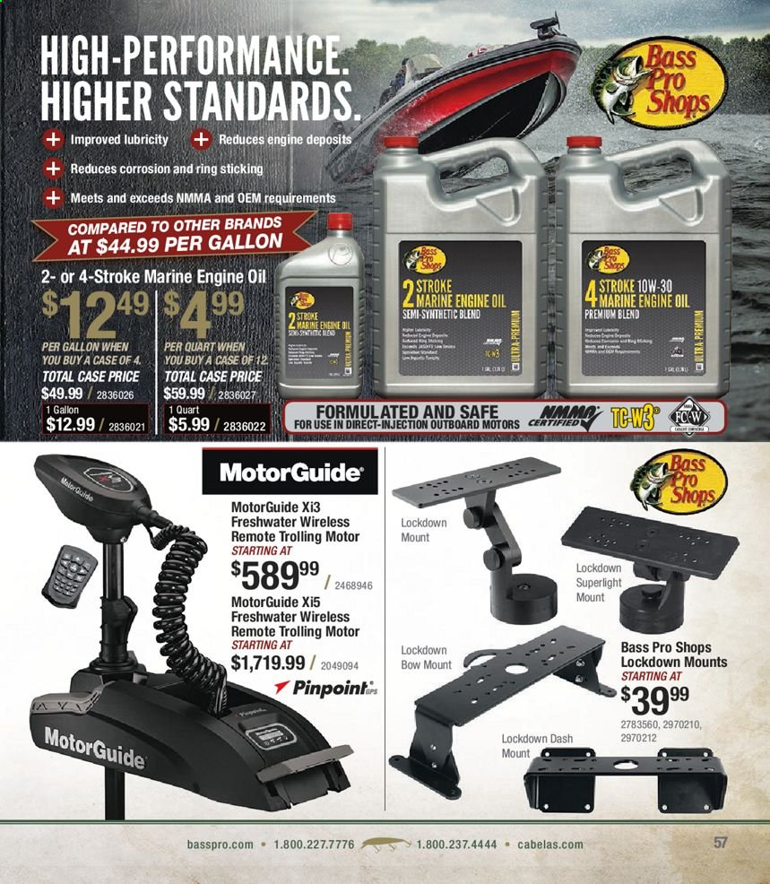 thumbnail - Bass Pro Shops Flyer - Sales products - Bass Pro. Page 57.