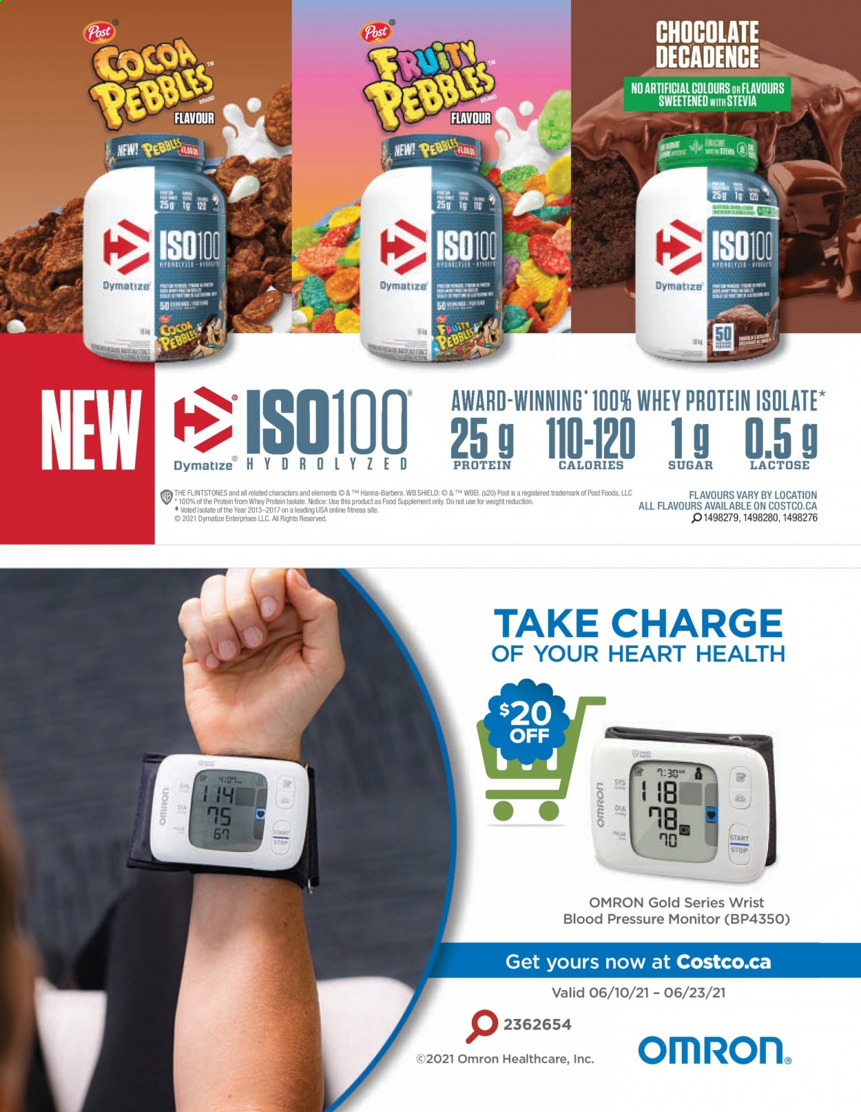 thumbnail - Costco Flyer - May 01, 2021 - June 30, 2021 - Sales products - Omron, chocolate, sugar, stevia, pressure monitor, bra, whey protein. Page 17.