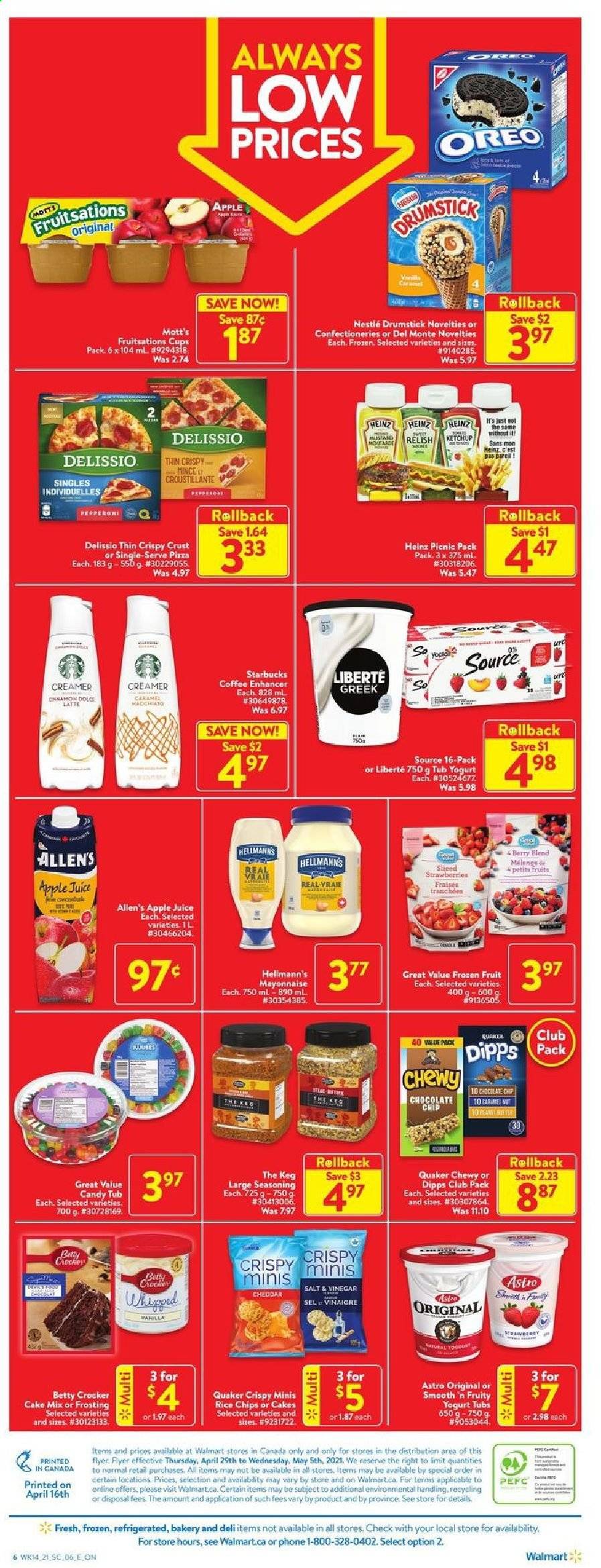 thumbnail - Circulaire Walmart - 29 Avril 2021 - 05 Mai 2021 - Produits soldés - chips, vinaigre, sel, Always, Apple, Candy, ketchup. Page 3.