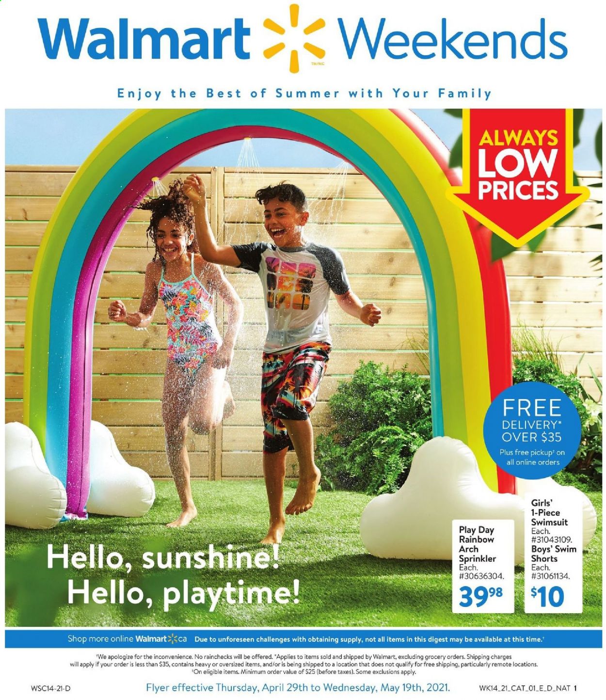 Walmart flyer - April 29, 2021 - May 19, 2021. Page 1