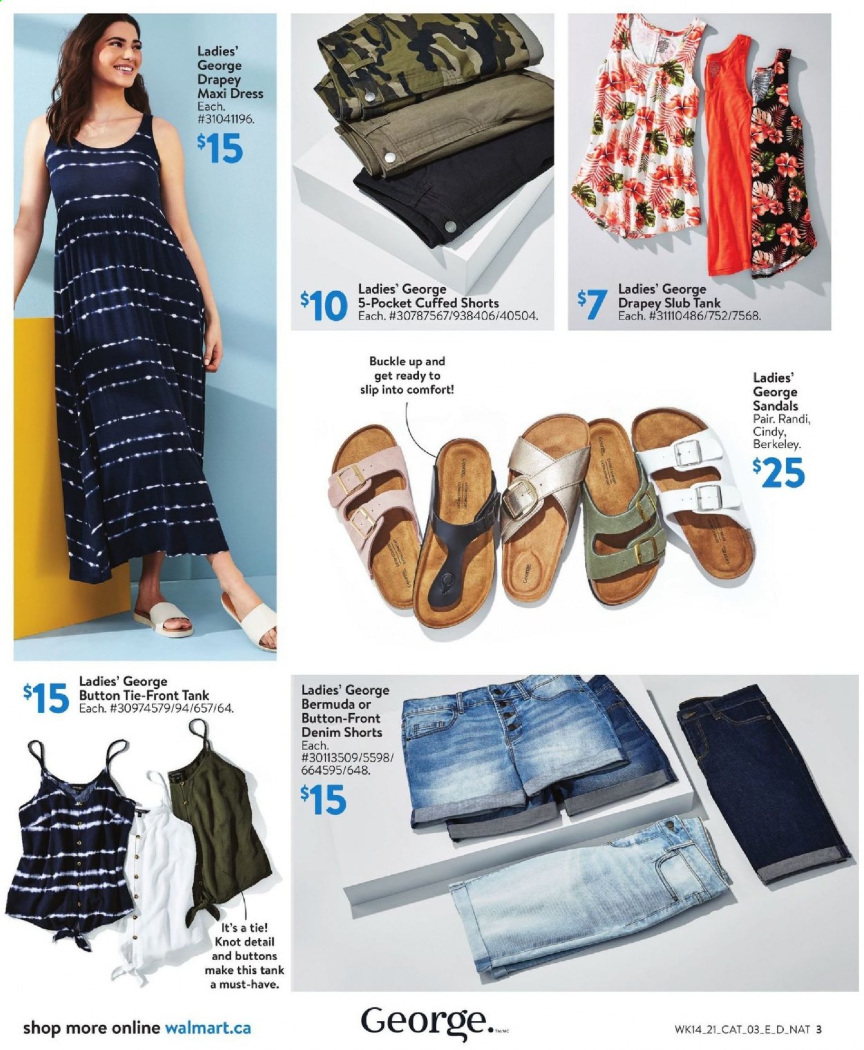 thumbnail - Circulaire Walmart - 29 Avril 2021 - 19 Mai 2021 - Produits soldés - shorts. Page 3.