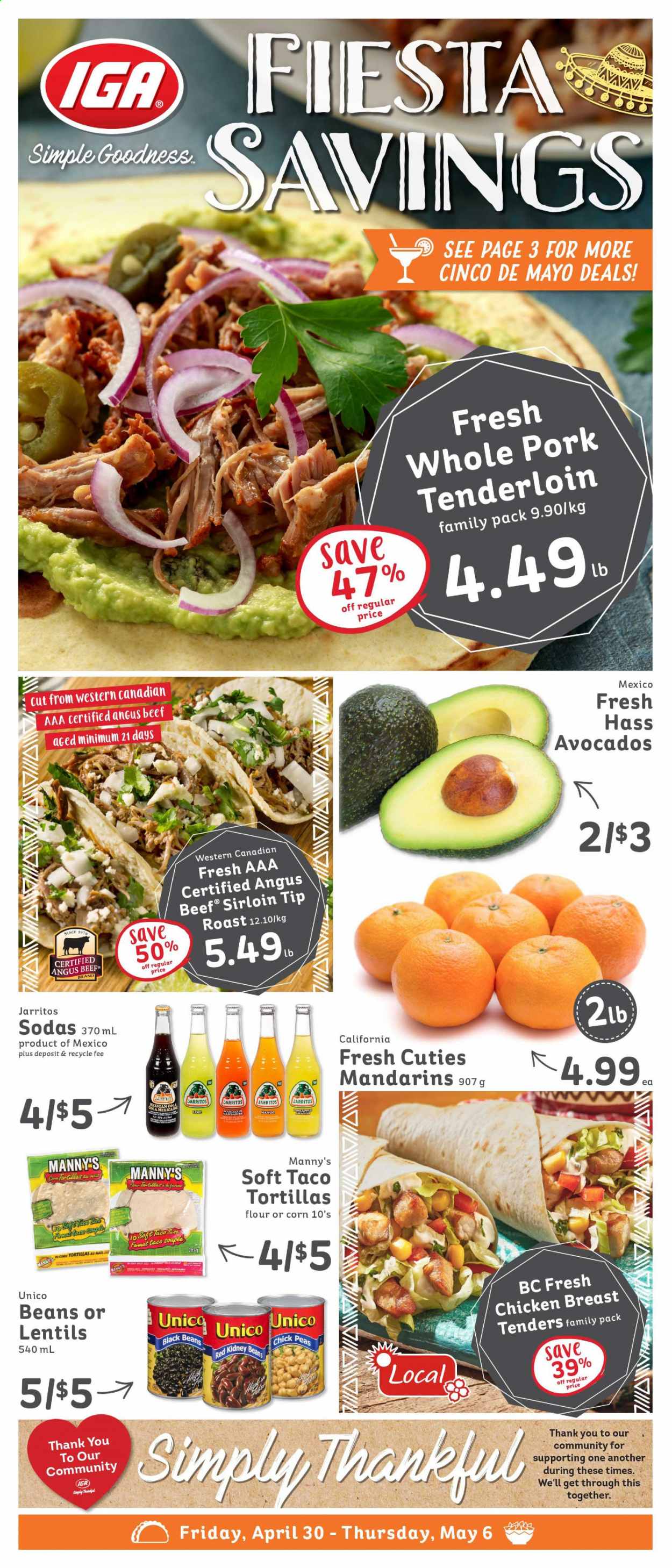 IGA Simple Goodness flyer - April 30, 2021 - May 06, 2021. Page 1
