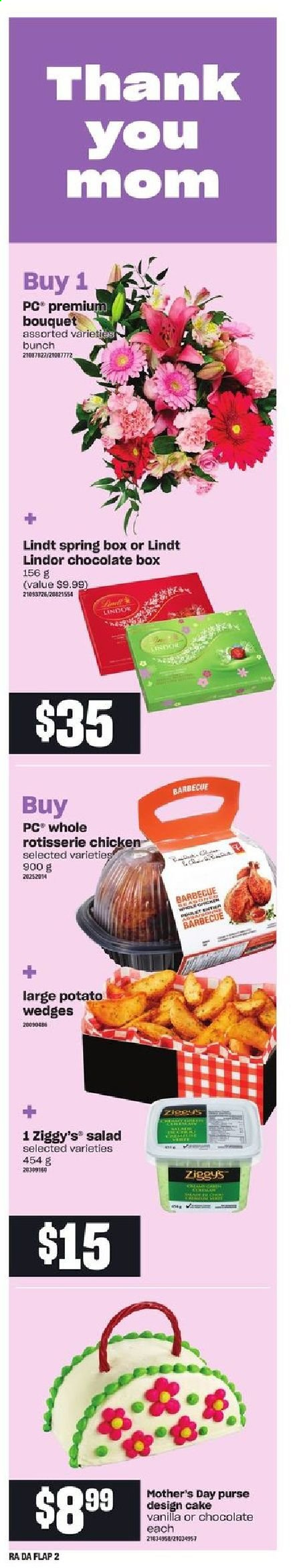 thumbnail - Atlantic Superstore Flyer - May 06, 2021 - May 12, 2021 - Sales products - cake, salad, chicken roast, potato wedges, bouquet. Page 14.