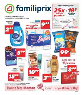 Circulaire Familiprix - 06 Mai 2021 - 12 Mai 2021.