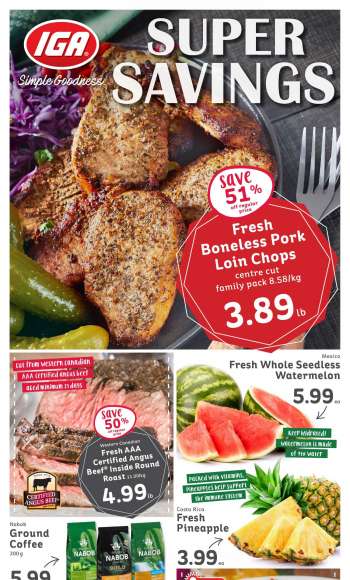 IGA Simple Goodness Flyer - May 07, 2021 - May 13, 2021.