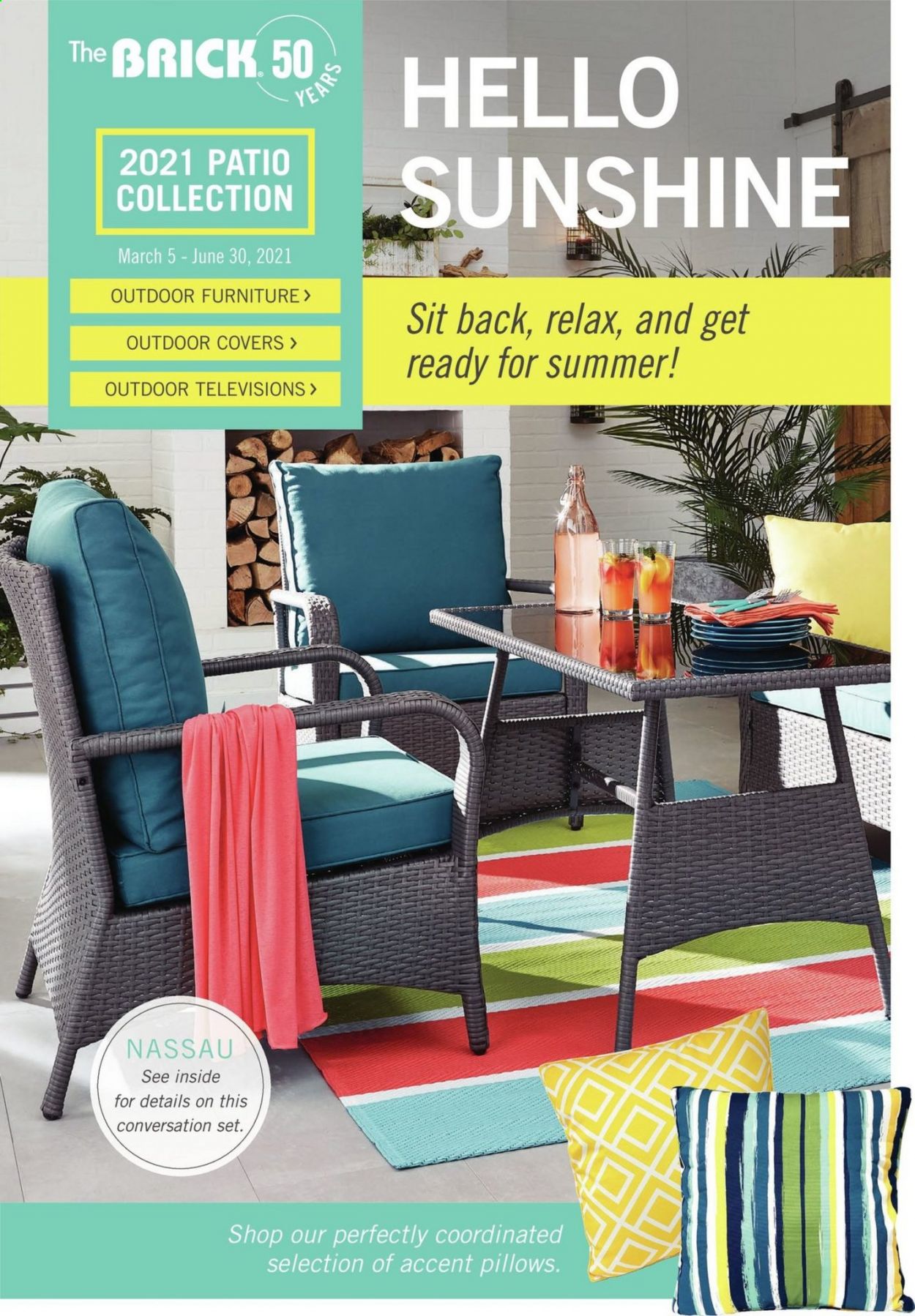 thumbnail - The Brick Flyer - April 05, 2021 - June 30, 2021 - Sales products - outdoor furniture. Page 1.