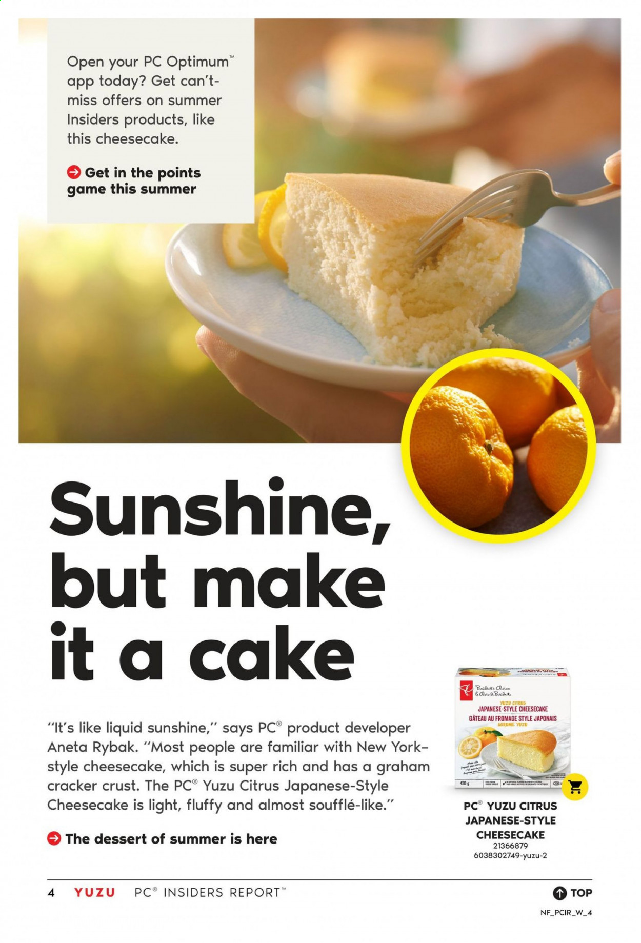 thumbnail - No Frills Flyer - May 21, 2021 - July 14, 2021 - Sales products - cake, cheesecake, Sunshine, crackers, Optimum. Page 4.