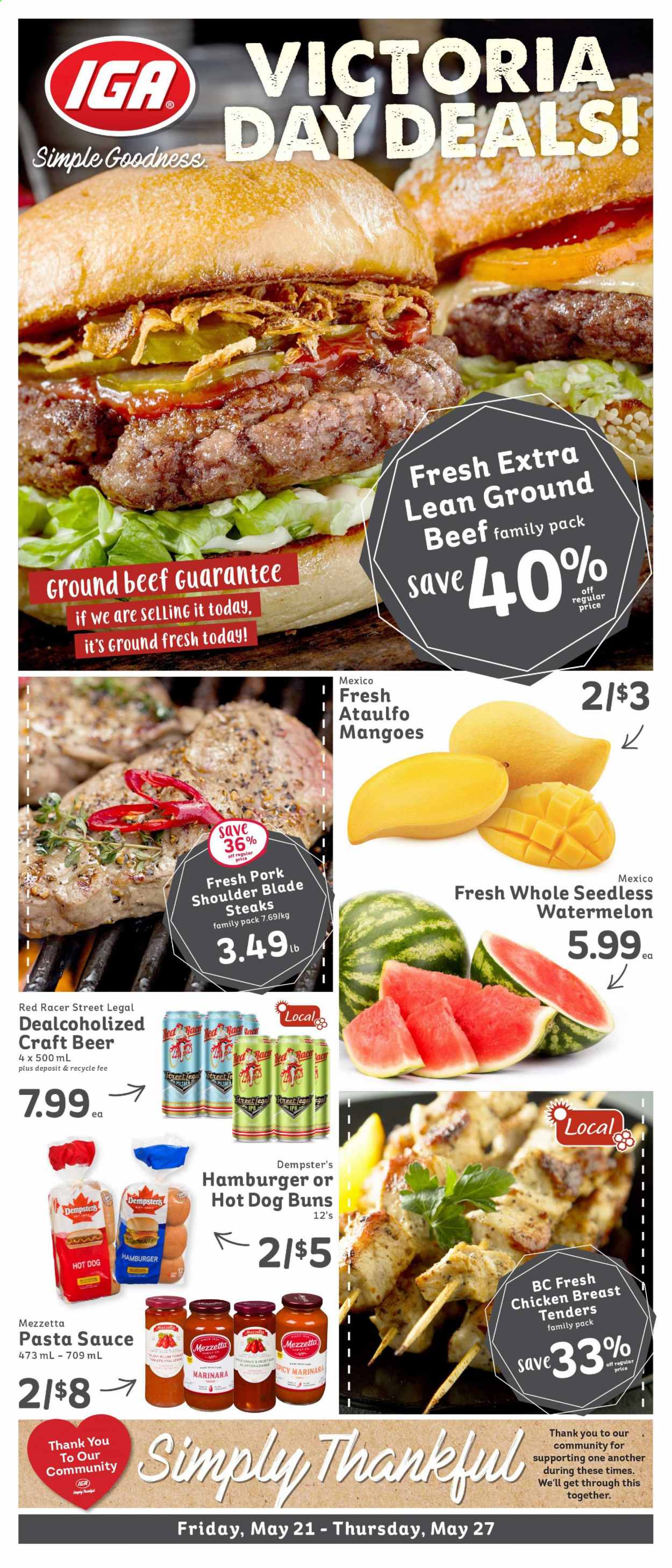IGA Simple Goodness flyer - May 21, 2021 - May 27, 2021. Page 1