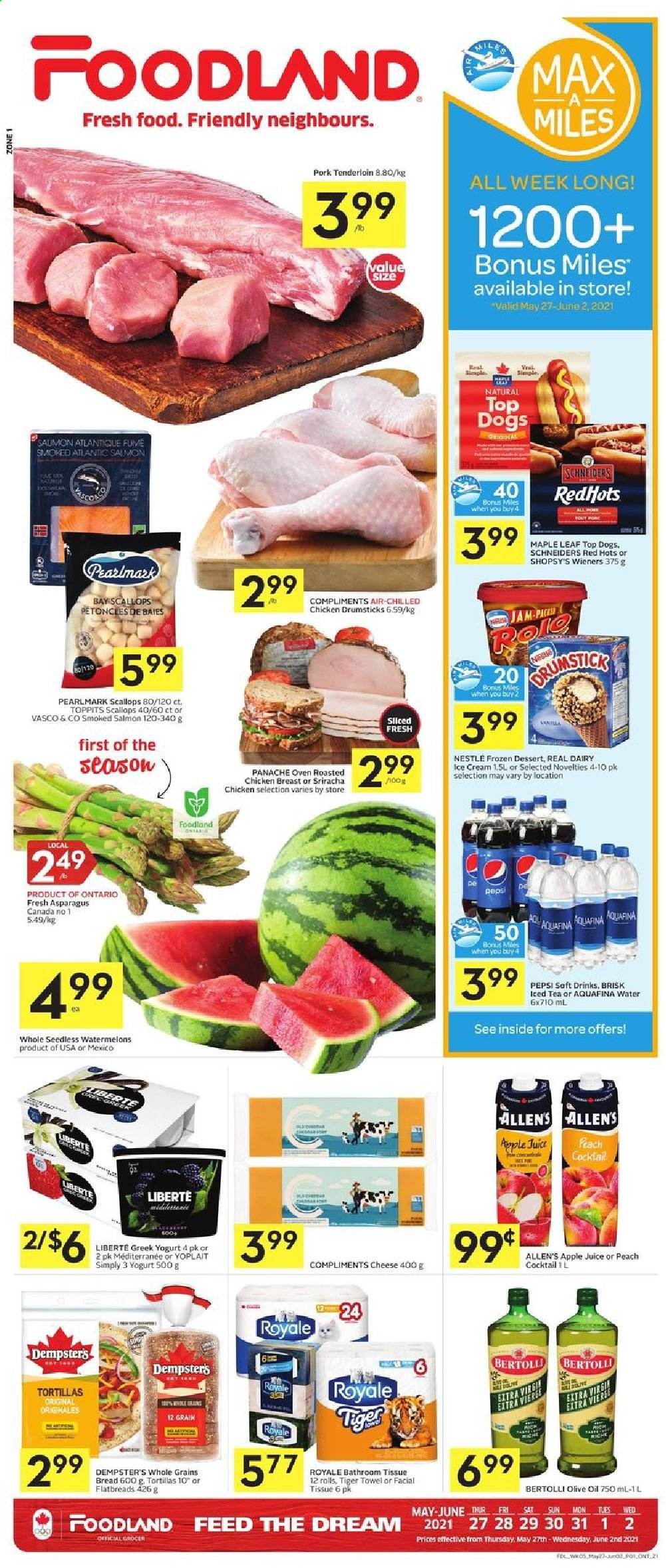 Foodland flyer - May 27, 2021 - June 02, 2021. Page 1
