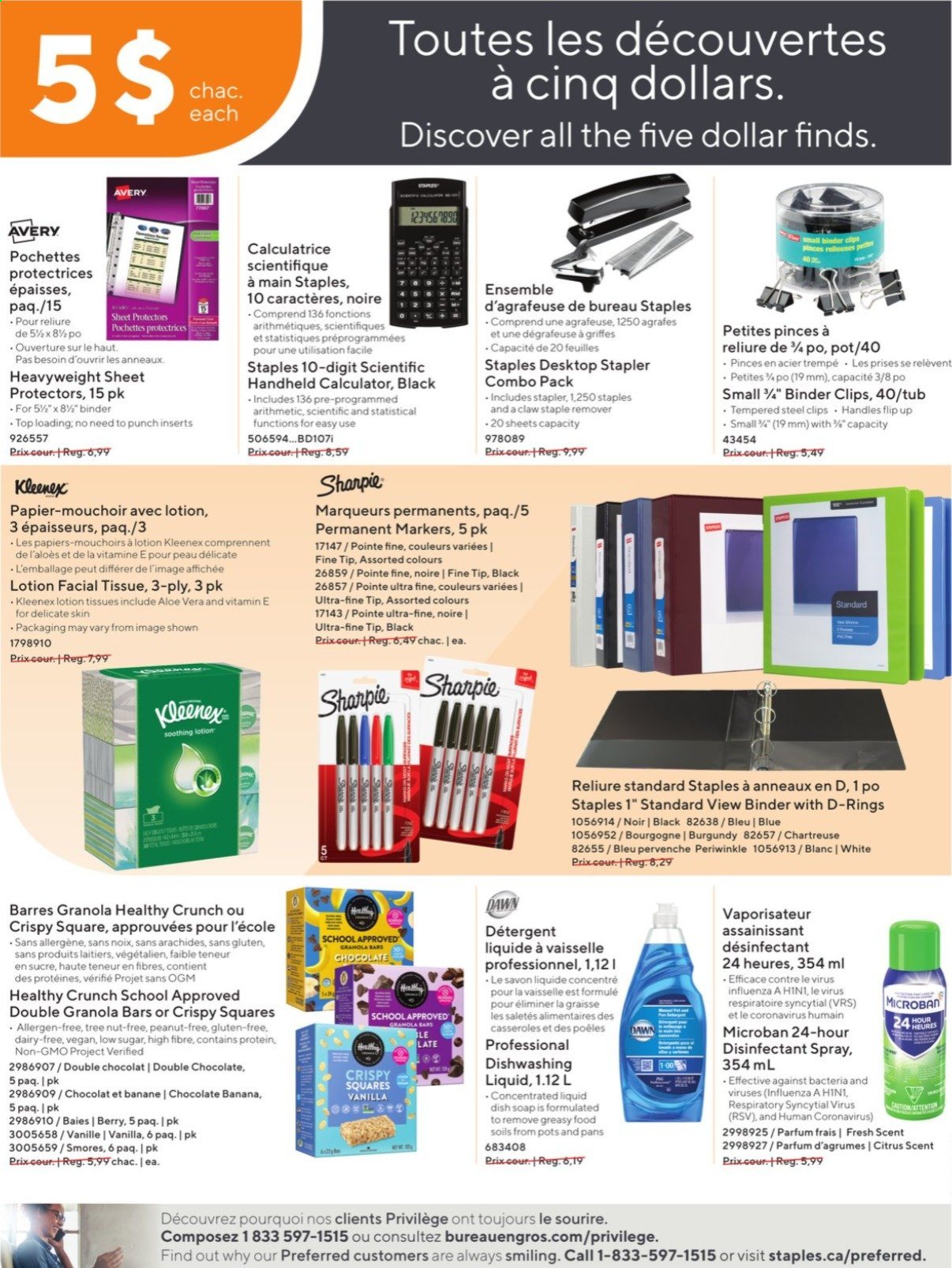 thumbnail - Bureau en Gros Flyer - June 02, 2021 - June 15, 2021 - Sales products - pot, stapler, calculator, Sharpie, desinfection. Page 5.