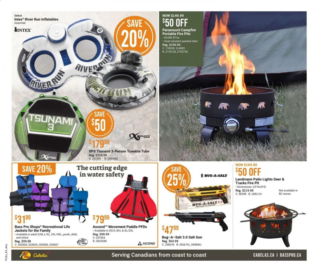 thumbnail - Bass Pro Shops Flyer - June 10, 2021 - June 23, 2021 - Sales products - Campfire, jacket, life jacket, Bass Pro, gun, Intex. Page 7.