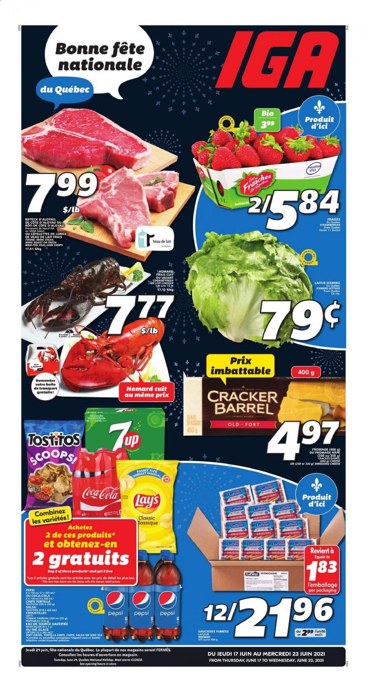 IGA flyer - June 17, 2021 - June 23, 2021. Page 1