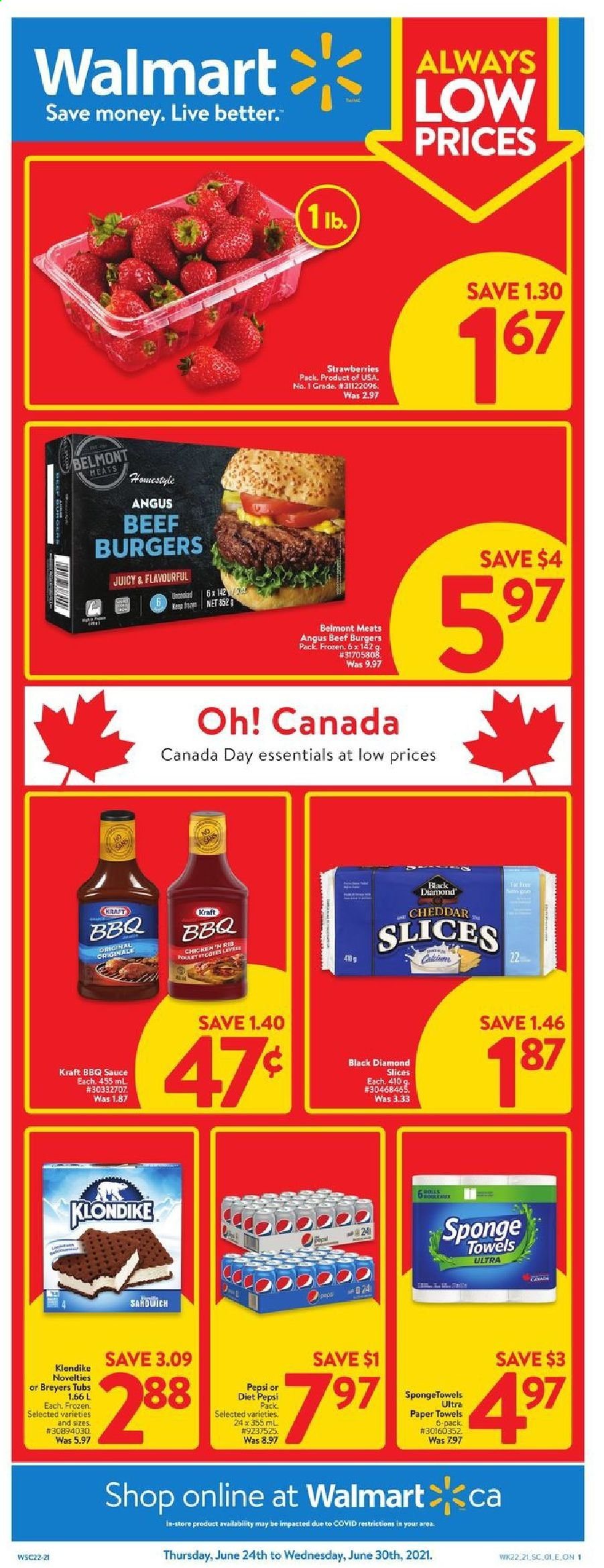 Walmart flyer - June 24, 2021 - June 30, 2021. Page 1