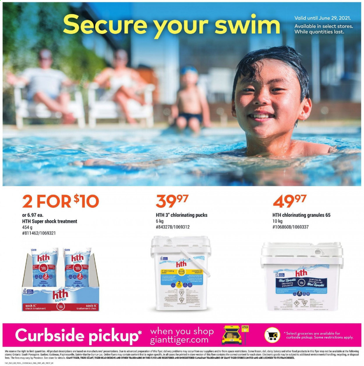 thumbnail - Giant Tiger Flyer - June 23, 2021 - June 29, 2021 - Sales products - pool. Page 3.