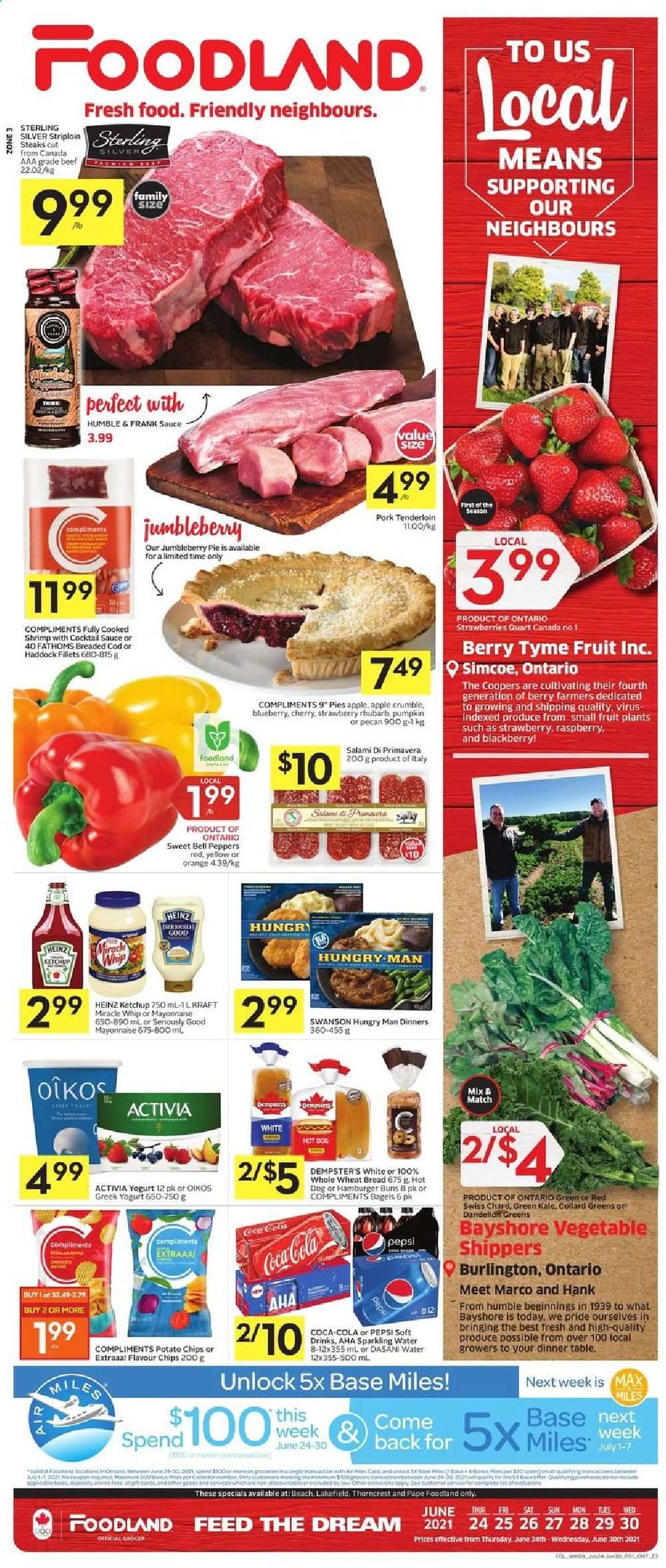 Foodland flyer - June 24, 2021 - June 30, 2021. Page 1