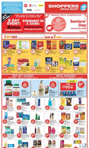 Shoppers Drug Mart Flyer - June 26, 2021 - July 02, 2021.