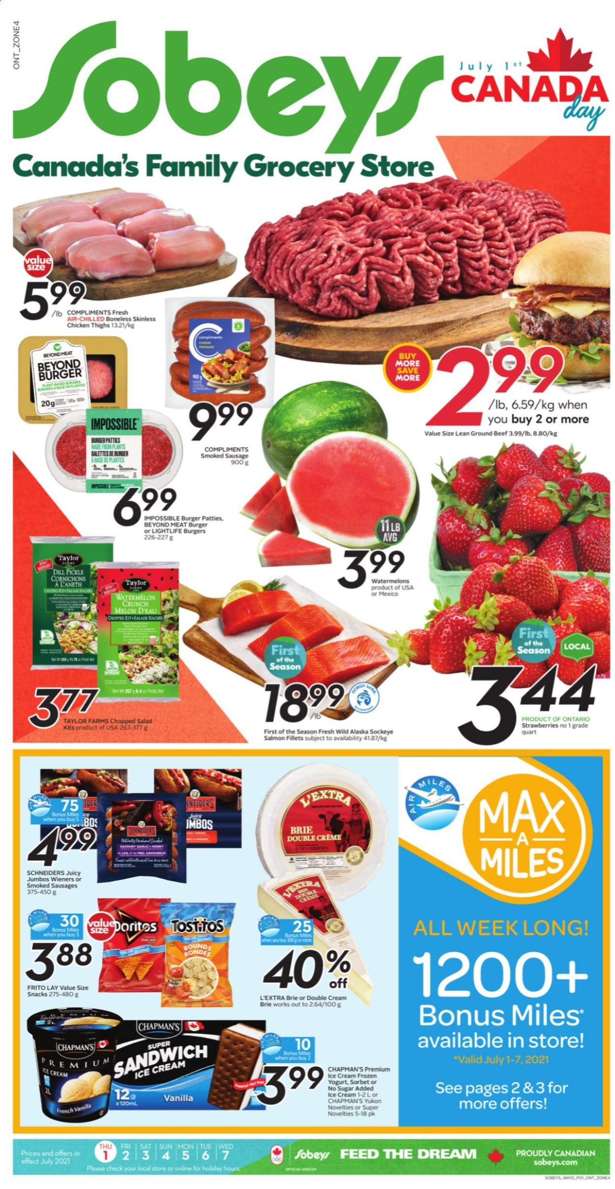 Sobeys flyer - July 01, 2021 - July 07, 2021. Page 1
