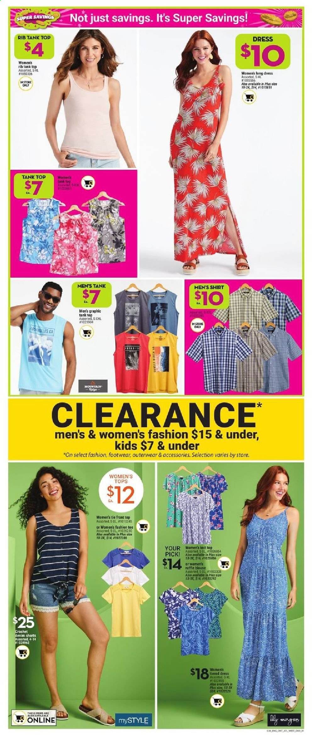 thumbnail - Giant Tiger Flyer - June 30, 2021 - July 06, 2021 - Sales products - tank, dress, blouse, tank top, tops, shirt, shorts. Page 6.
