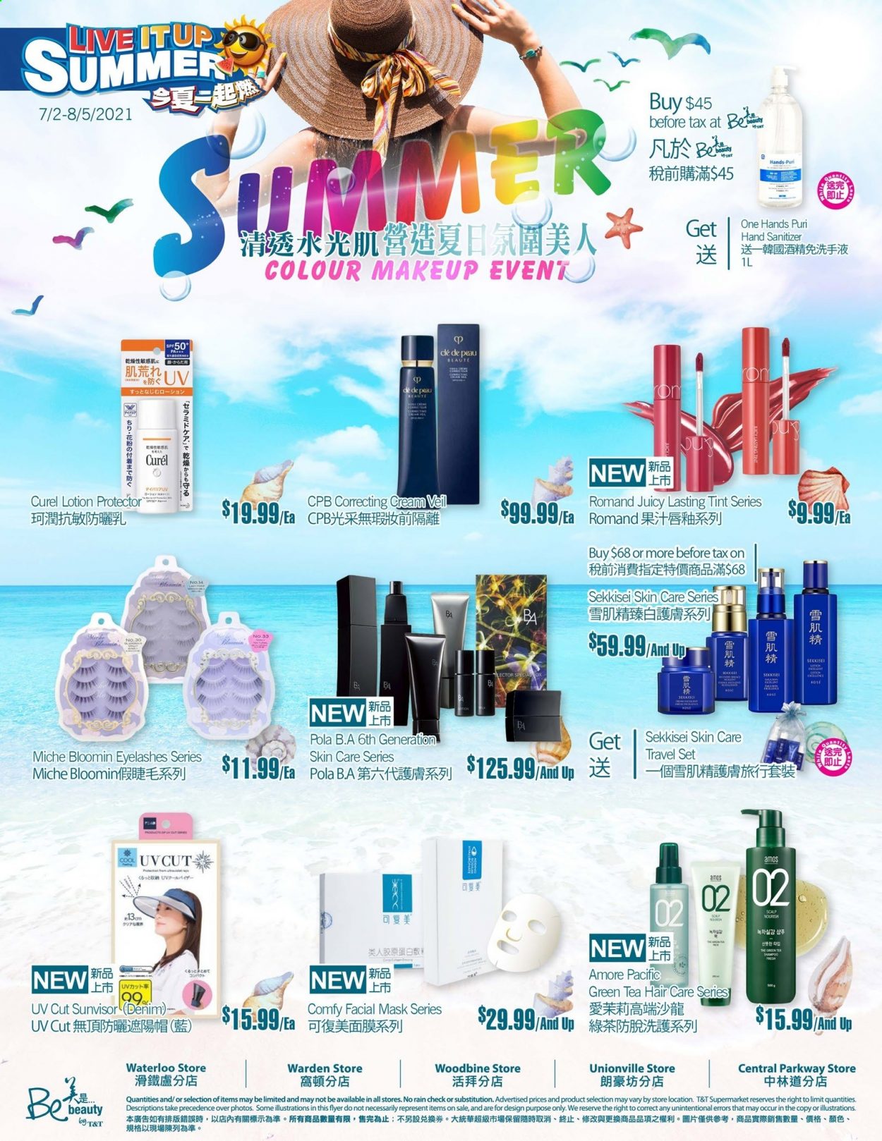 thumbnail - Circulaire T&T Supermarket - 02 Juillet 2021 - 05 Août 2021 - Produits soldés - Amer, shampooing. Page 1.