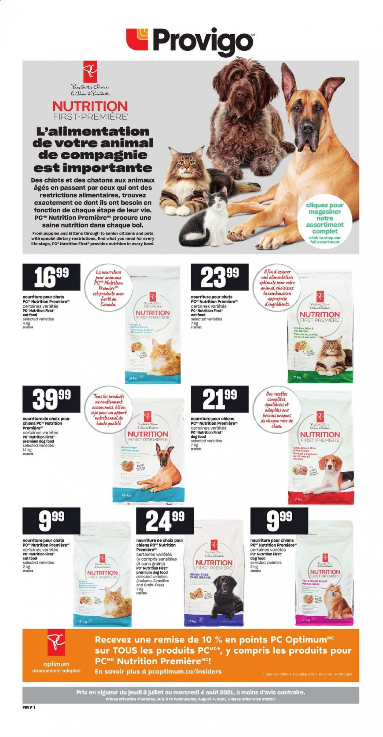 Provigo flyer - July 08, 2021 - August 04, 2021. Page 1