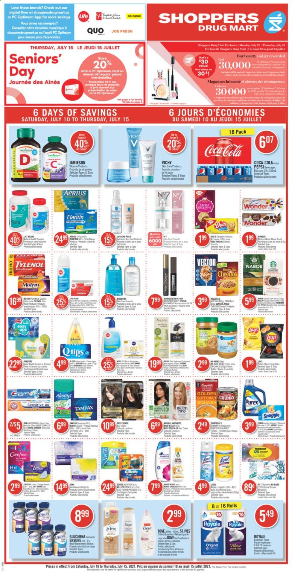 Shoppers Drug Mart flyer - July 10, 2021 - July 15, 2021. Page 1