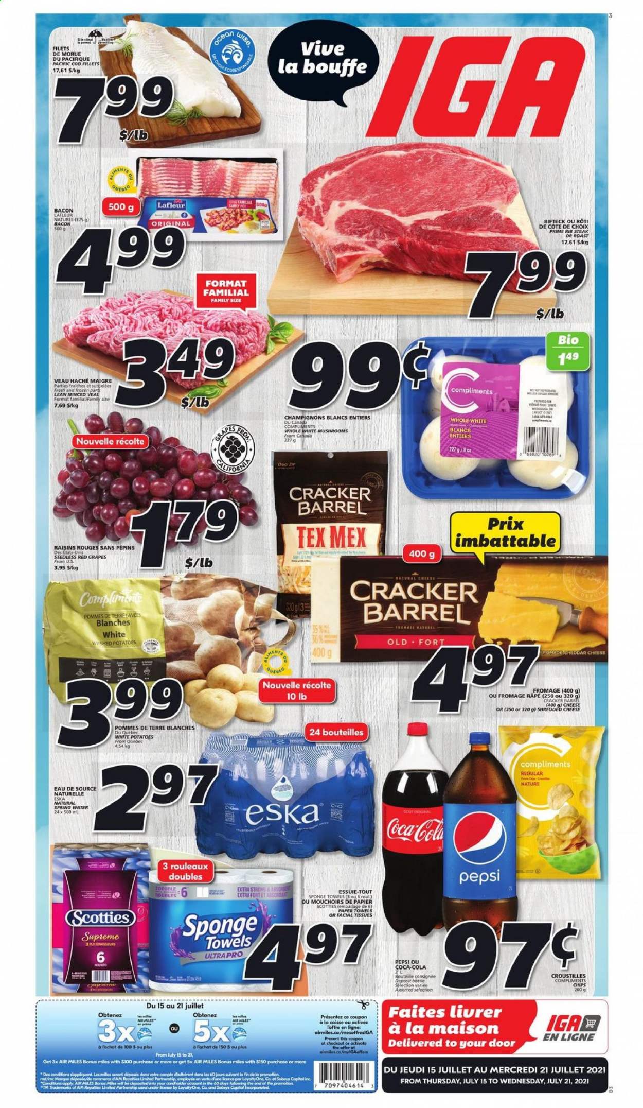 IGA flyer - July 15, 2021 - July 21, 2021. Page 1