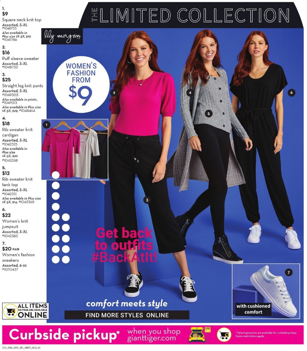 thumbnail - Giant Tiger Flyer - July 21, 2021 - July 27, 2021 - Sales products - pants, tank, jumpsuit, tank top, sweater, sneakers. Page 3.