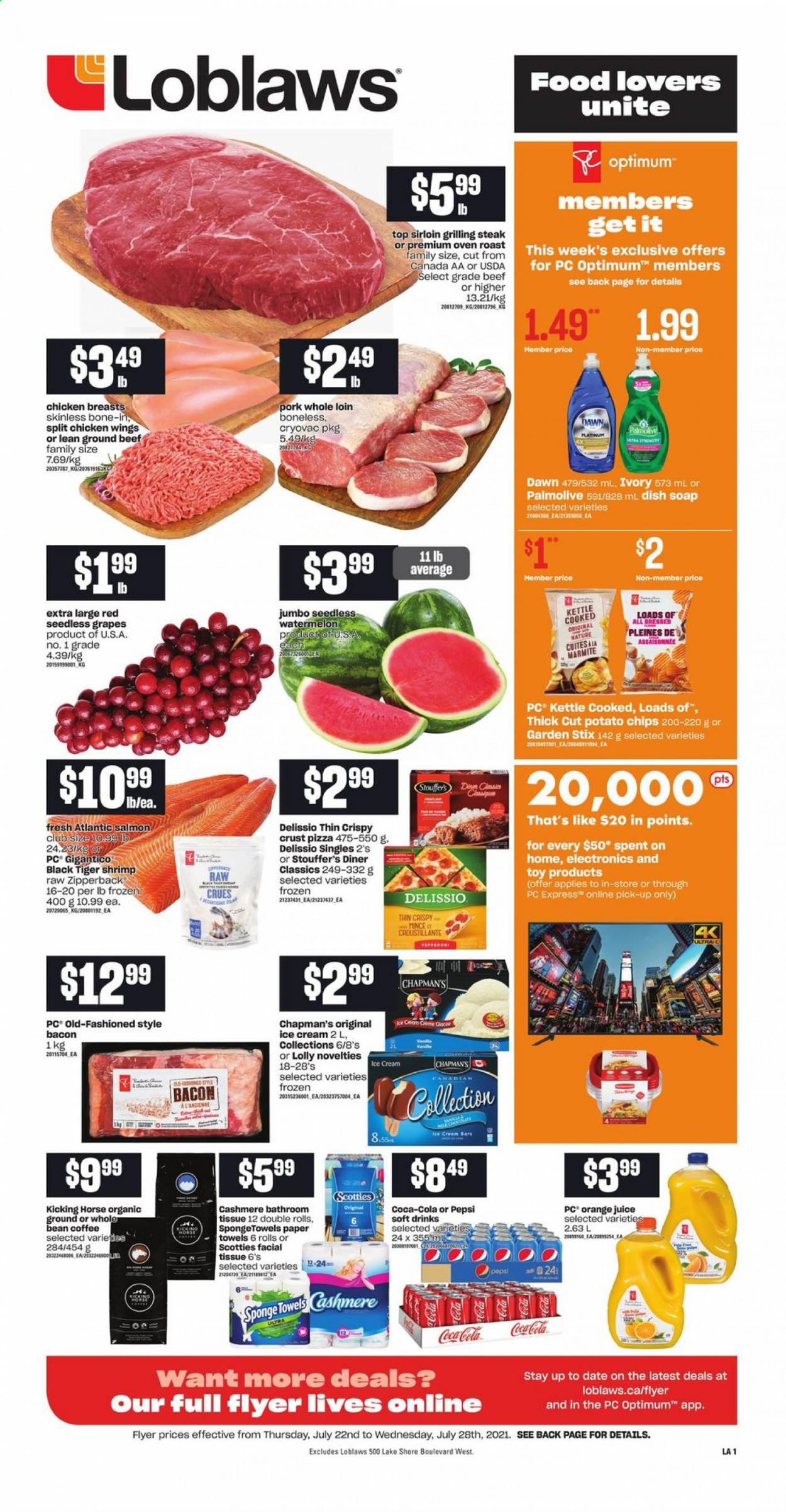 Loblaws flyer - July 22, 2021 - July 28, 2021. Page 1