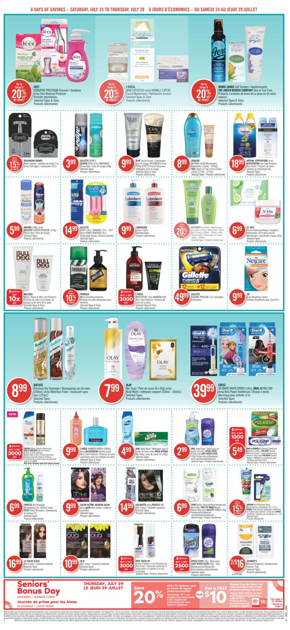 Shoppers Drug Mart flyer - July 24, 2021 - July 29, 2021. Page 4