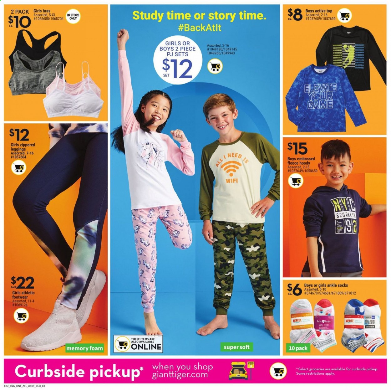 thumbnail - Giant Tiger Flyer - July 28, 2021 - August 03, 2021 - Sales products - leggings, socks, bra. Page 3.