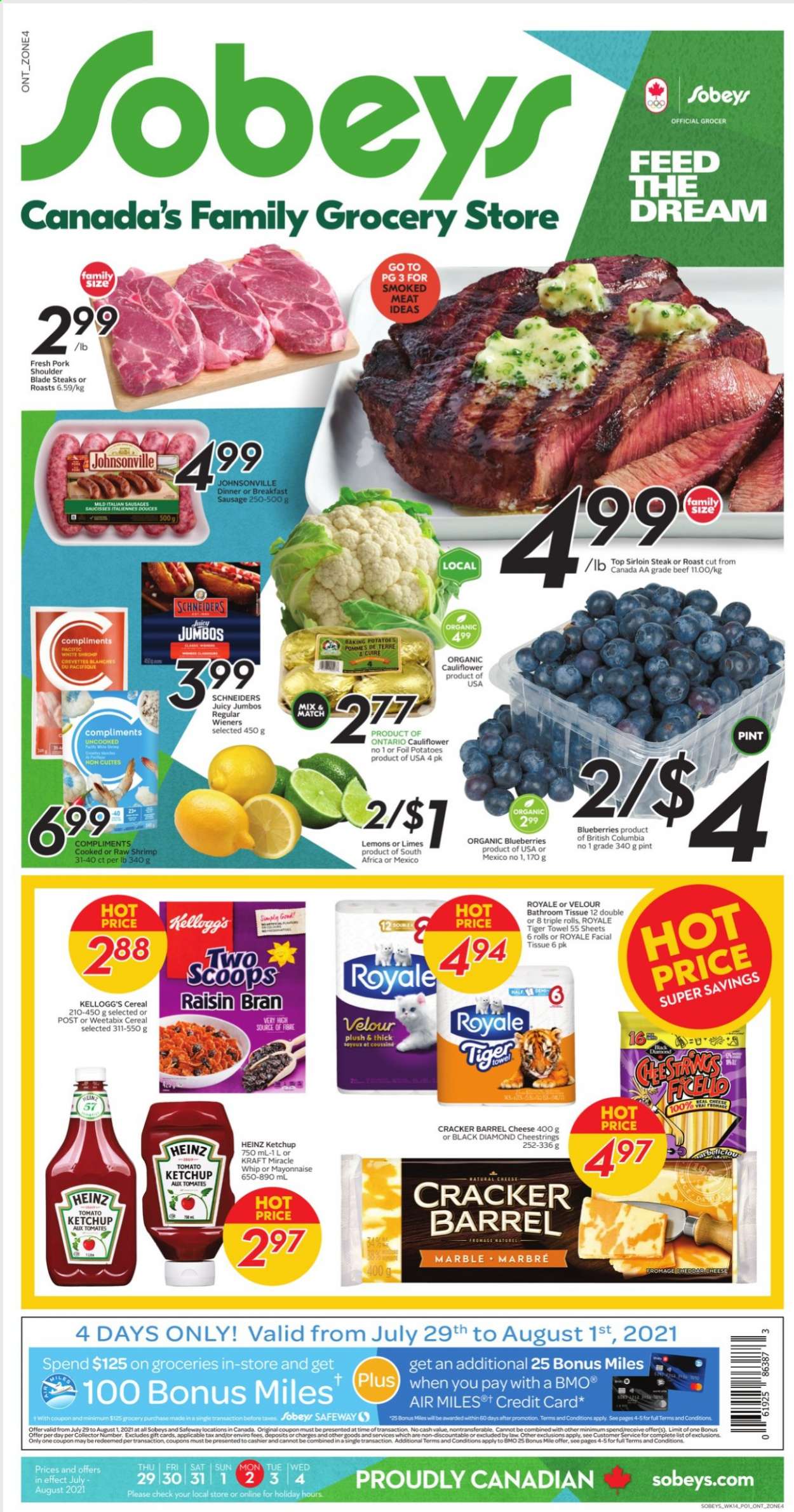Sobeys flyer - July 29, 2021 - August 04, 2021. Page 1