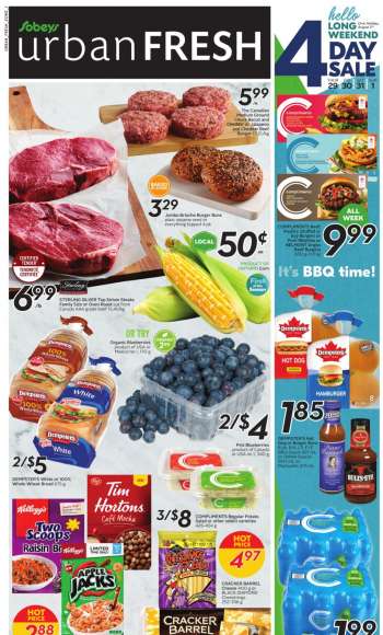 Sobeys Urban Fresh Flyer - July 29, 2021 - August 04, 2021.